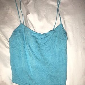 Blue cropped tank